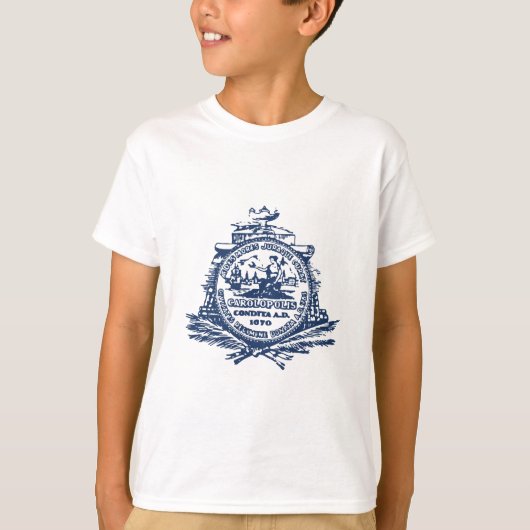 サウスカロライナ州チャールストンのエンブレム Tシャツ (正面)