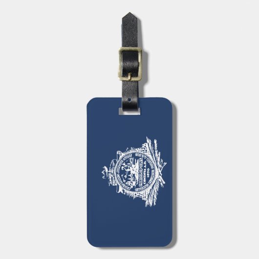 サウスカロライナ州チャールストンの荷物タグ ラゲッジタグ (正面縦)