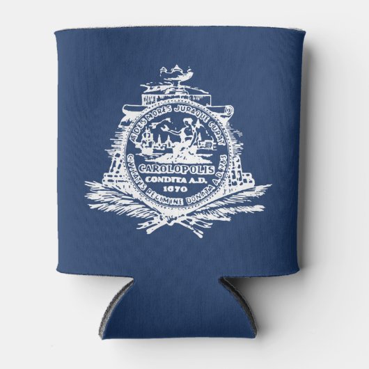 サウスカロライナ州チャールストン国旗クーラーボックス 缶クーラー (正面)