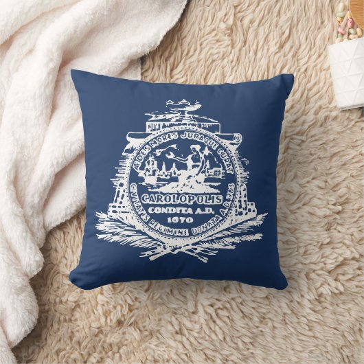 サウスカロライナ州チャールストン国旗装飾用クッション クッション (ブランケット)