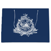 サウスカロライナ州チャールストン国旗 ラージペーパーバッグ (正面)