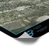 サウスカロライナ州チャールストン宇宙衛星p ポスター (角)