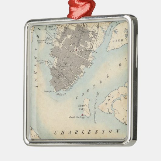 サウスカロライナ州チャールストン市 メタルオーナメント (左)