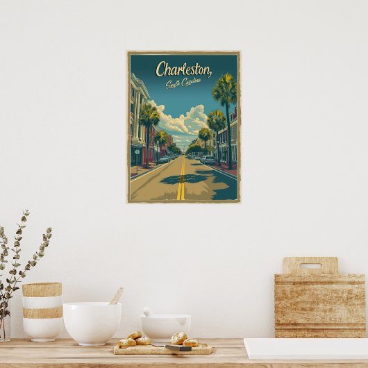 サウスカロライナ州チャールストン: Aヴィンテージ ポスター (キッチン)