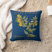 サウスカロライナ州テリトリーフラワーイエロージェサミン クッション (ブランケット)