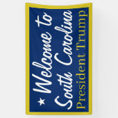 サウスカロライナ州トランプのバナーへようこそ 横断幕 (縦)