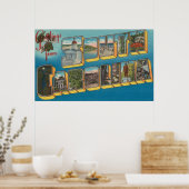 サウスカロライナ州ニューベリー – ラージ・レター・シーン ポスター (キッチン)