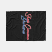 サウスカロライナ州バスケットボール(米国カラー) フリースブランケット (正面(横))