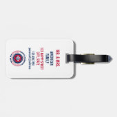 サウスカロライナ州パーソナライズされたラゲージタグ ラゲッジタグ (裏面横)