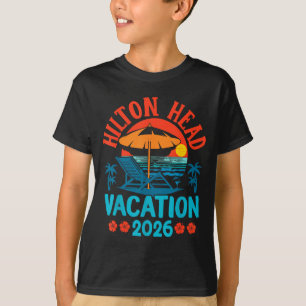 サウスカロライナ州ヒルトンヘッド 2026年 家族旅行 ビーチ 夏休み Tシャツ