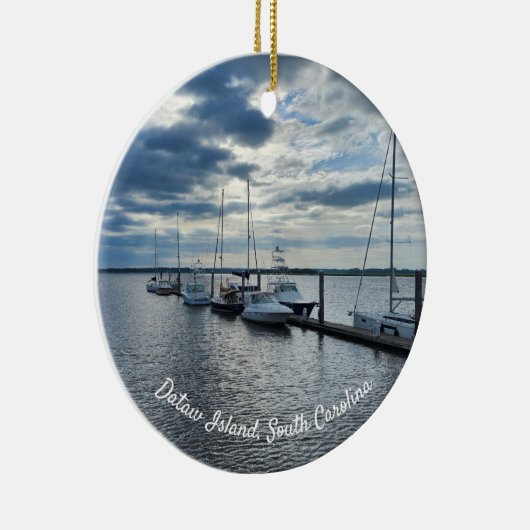 サウスカロライナ州ビューフォート島Dataw Island セラミックオーナメント (右)