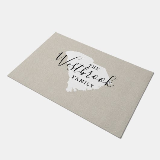 サウスカロライナ州ファミリーモノグラム州書類 ドアマット (アングル)