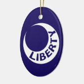 サウスカロライナ州フォートモールトリ国旗 セラミックオーナメント (左)