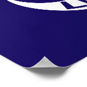 サウスカロライナ州フォートモールトリ国旗 ポスター (角)