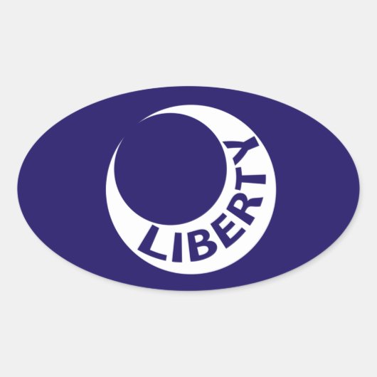 サウスカロライナ州フォートモールトリ国旗。 楕円形シール (正面)