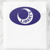 サウスカロライナ州フォートモールトリ国旗。 楕円形シール (バッグ)