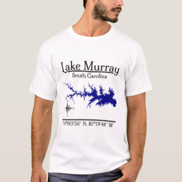 サウスカロライナ州マレーリザーバマップ座標アート Tシャツ