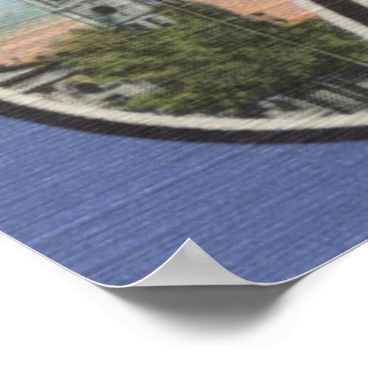 サウスカロライナ州ロックヒル – ラージレターのシーン ポスター (角)