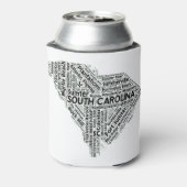 サウスカロライナ州ワードクラウド 缶クーラー (缶裏面)