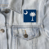 サウスカロライナ州旗のあるボタン 缶バッジ (インサイチュ)