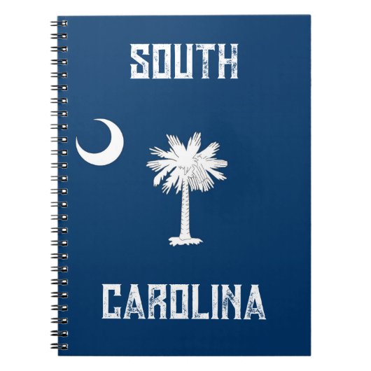 サウスカロライナ州旗のノート ノートブック (正面)