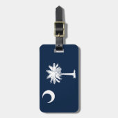 サウスカロライナ州旗の荷物タグ ラゲッジタグ (正面縦)