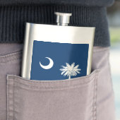 サウスカロライナ州旗の装飾 フラスク (インサイチュ)