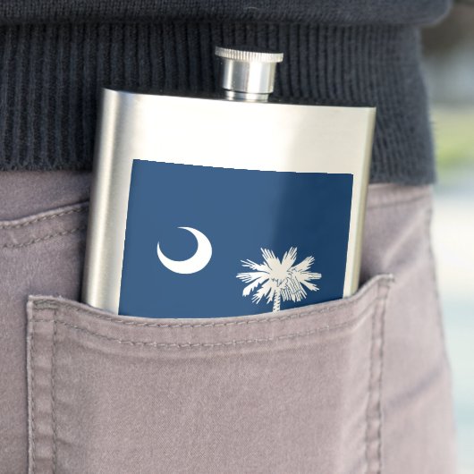 サウスカロライナ州旗の装飾 フラスク (インサイチュ)