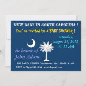 サウスカロライナ州旗を持つベビーシャワー招待状 招待状 (正面)
