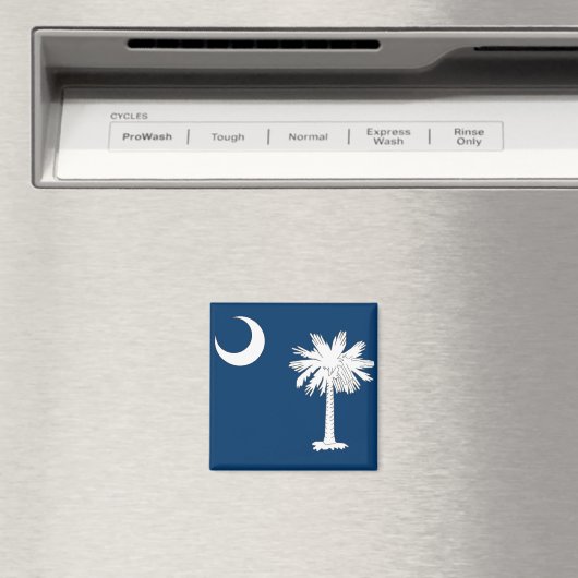 サウスカロライナ州旗を持つマグネット州- USA マグネット (インサイチュ (食洗機))