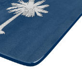 サウスカロライナ州旗を持つ小さなガラスの切断ボード カッティングボード (角)