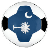 サウスカロライナ州旗を持つ愛国的なサッカーボール サッカーボール (回転)