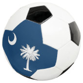 サウスカロライナ州旗を持つ愛国的なサッカーボール サッカーボール (3/4)