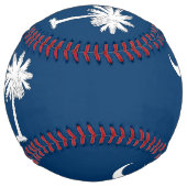 サウスカロライナ州旗を持つ愛国的なソフトボール ソフトボール (正面)