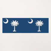 サウスカロライナ州旗を持つ愛国的なヨガマット ヨガマット (裏面(横))