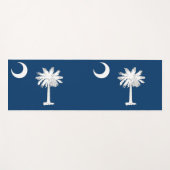 サウスカロライナ州旗を持つ愛国的なヨガマット ヨガマット (正面(横))