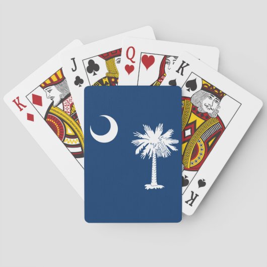 サウスカロライナ州旗デザインデコール トランプ (裏面)