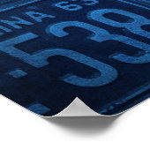 サウスカロライナ州旗ライセンスプレートアート ポスター (角)