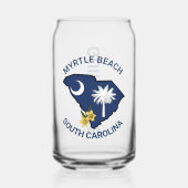 サウスカロライナ州旗州フラワーイエロージェサミン ガラス缶 (正面)