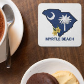 サウスカロライナ州旗州フラワーイエロージェサミン コースター