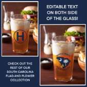 サウスカロライナ州旗州フラワーイエロージェサミン タンブラーグラス