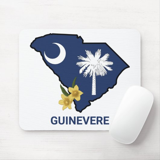 サウスカロライナ州旗州フラワーイエロージェサミン マウスパッド (マウス)