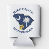 サウスカロライナ州旗州フラワーイエロージェサミン 缶クーラー (裏面)