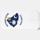 サウスカロライナ州旗州フラワーイエロージェサミン Case-Mate iPhoneケース (裏面 (横))