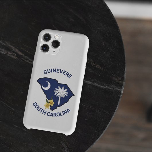 サウスカロライナ州旗州フラワーイエロージェサミン Case-Mate iPhoneケース