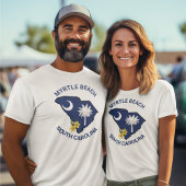 サウスカロライナ州旗州フラワーイエロージェサミン Tシャツ