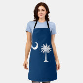 サウスカロライナ州旗 エプロン (着用した状態)