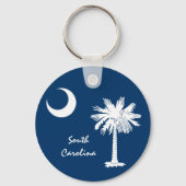 サウスカロライナ州旗&カロライナ州USA /スポーツ キーホルダー (正面)