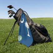 サウスカロライナ州旗 ゴルフタオル (グリーン)