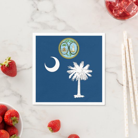 サウスカロライナ州旗 スタンダードカクテルナプキン (インサイチュ)
